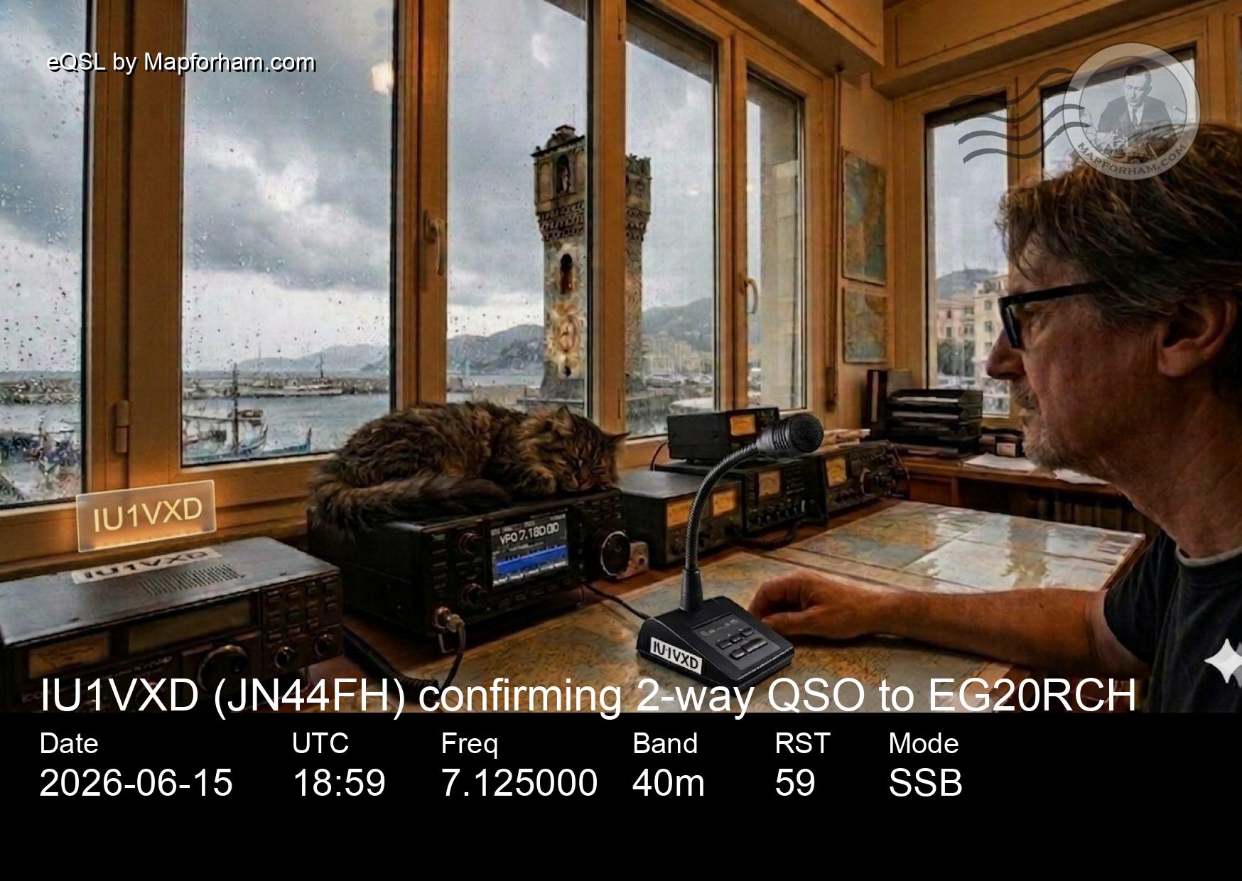 eQSL from IU1VXD to EG20RCH